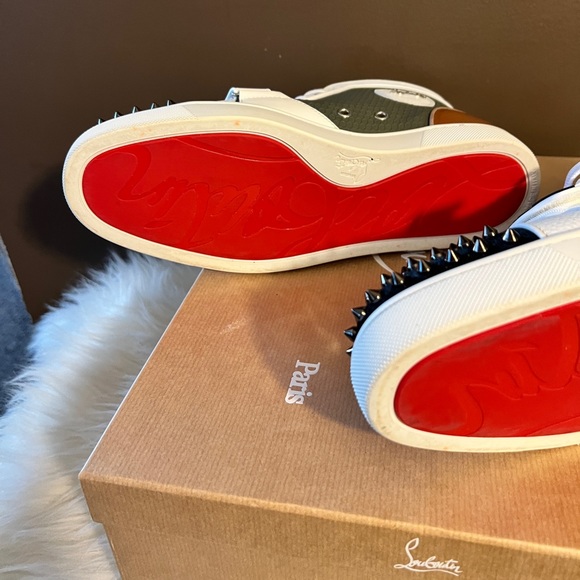 christian louboutin spikes vs flat gilt mimo/vv/clf - Picture 7 of 13